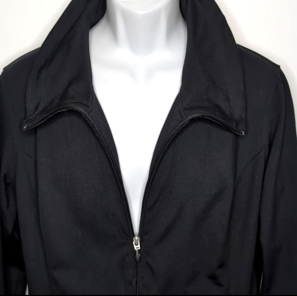 Jockey Person to Person Black Long Thumb Sleeve High Collared Zip up Jac… - Picture 8 of 15